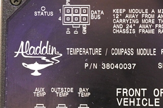 USED ALADDIN 38040037 TEMPERATURE / COMPASS MODULE RV PARTS FOR SALE