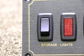 USED RV STORAGE LIGHTS / WATER PUMP SWITCH PANEL FOR SALE