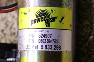USED RV POWER GEAR 524907 SLIDE OUT MOTOR MOTORHOME PARTS FOR SALE