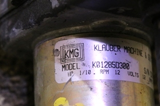 KLAUBER K01285D300 USED RV SLIDE OUT MOTOR FOR SALE