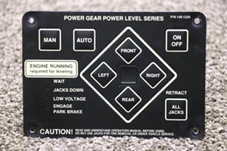 USED RV POWER GEAR POWER LEVEL SERIES 140-1226 TOUCH PAD FOR SALE