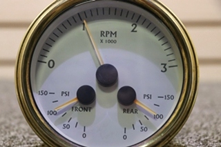 USED 16622075 3 IN 1 TACHOMETER DASH GAUGE RV PARTS FOR SALE