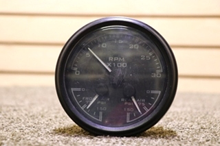 USED AMERICAN EAGLE 3 IN 1 TACHOMETER W1666104 DASH GAUGE RV PARTS FOR SALE
