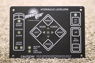 USED RV/MOTORHOME POWER GEAR HYDRAULIC LEVELERS TOUCH PAD FOR SALE