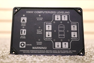 USED HWH COMPUTERIZED LEVELING AP47493 TOUCH PAD RV/MOTORHOME PARTS FOR SALE