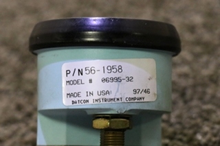 USED PREVOST AIR PRESSURE 56-1958 DASH GAUGE FOR SALE