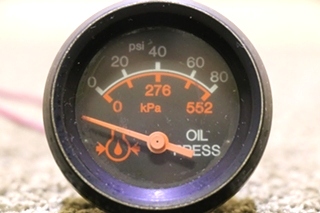 USED PREVOST/RV/MOTORHOME OIL PRESSURE DASH GAUGE 56-1525 FOR SALE