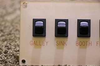 USED NINE LIGHT SWITCH PANEL MOTORHOME PARTS FOR SALE