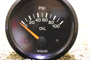 USED 1 221 005 272A OIL PRESSURE DASH GAUGE MOTORHOME PARTS FOR SALE