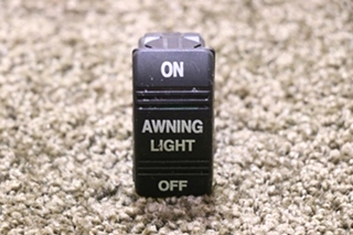 USED RV AWNING LIGHT ON / OFF DASH SWITCH FOR SALE
