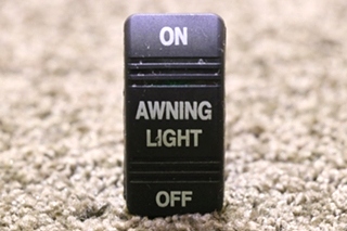 USED RV AWNING LIGHT ON / OFF DASH SWITCH FOR SALE