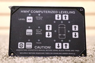 USED RV/MOTORHOME HWH COMPUTERIZED LEVELING AP8444 TOUCH PAD FOR SALE
