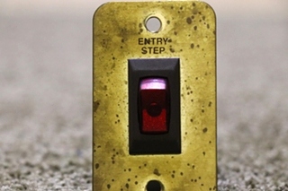 USED ENTRY STEP GOLD AND BROWN SWITCH PANEL MOTORHOME PARTS FOR SALE