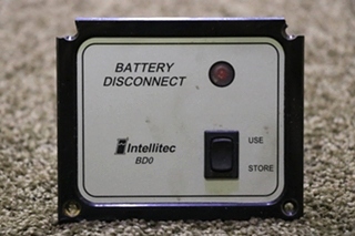 USED RV/MOTORHOME INTELLITEC BD0 BATTERY DISCONNECT SWITCH PANEL FOR SALE