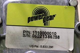 USED 1010000010 POWER GEAR SLIDE OUT MOTOR RV/MOTORHOME PARTS FOR SALE