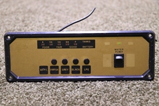 USED RV/MOTORHOME TANK MONITOR PANEL FOR SALE