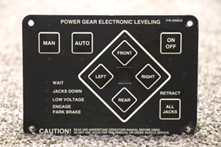 USED RV/MOTORHOME POWER GEAR ELECTRONIC LEVELING 500629 TOUCH PAD FOR SALE