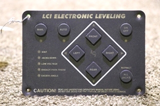 USED RV/MOTORHOME 10537C LCI ELECTRONIC LEVELING TOUCH PAD FOR SALE