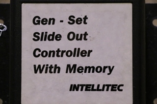 USED RV/MOTORHOME 00-00295-000 GEN-SET SLIDE OUT CONTROLLER WITH MEMORY BY INTELLITEC FOR SALE