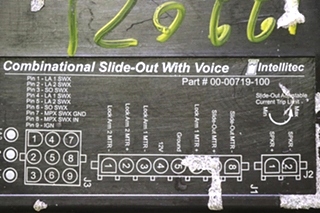 USED 00-00719-100 INTELLITEC COMBINATIONAL SLIDE-OUT WITH VOICE MODULE MOTORHOME PARTS FOR SALE