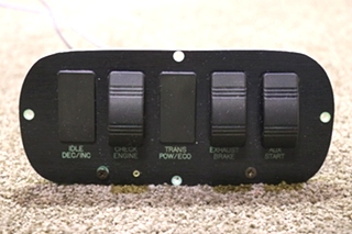 USED MOTORHOME BLACK SWITCH PANEL FOR SALE