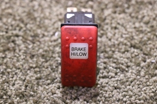 USED RED BRAKE HI / LOW V6D1 DASH SWITCH MOTORHOME PARTS FOR SALE