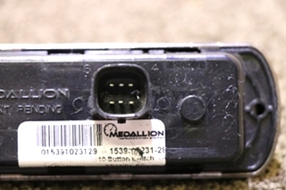 USED MEDALLION 1539-10231-29 10 BUTTON SWITCH PANEL RV PARTS FOR SALE