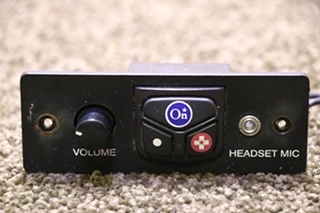 USED ONSTAR BUTTON PANEL WITH VOLUME SWITCH RV/MOTORHOME PARTS FOR SALE