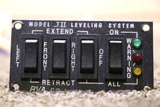 USED RVA JII LEVELING SYSTEM SWITCH PANEL RV/MOTORHOME PARTS FOR SALE