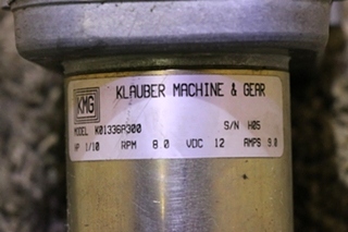 USED KLAUBER K01336A300 SLIDE OUT MOTOR RV PARTS FOR SALE
