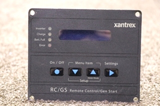 USED RV/MOTORHOME XANTREX RC/GS REMOTE CONTROL / GEN START PANEL FOR SALE