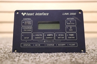 USED RV HEART INTERFACE LINK 2000 REMOTE PANEL 84-2012-01 FOR SALE