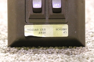 USED DOULE ON/OFF BROWN SWITCH PANEL MOTORHOME PARTS FOR SALE