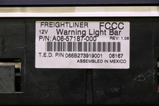USED MOTORHOME A06-57187-000 FREIGHTLINER WARNING LIGHT BAR FOR SALE