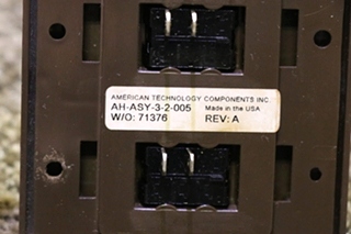 USED RV/MOTORHOME AMERICAN TECHNOLOGY AH-ASY-3-2-005 SWITCH PANEL FOR SALE