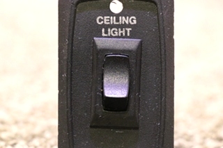 USED RV BLACK CEILING LIGHT SWITCH PANEL FOR SALE