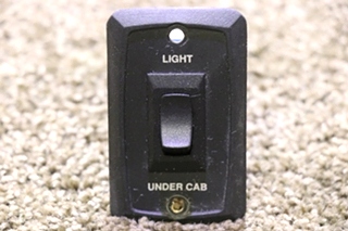 USED LIGHT UNDER CAB BLACK ROCKER SWITCH PANEL RV PARTS FOR SALE