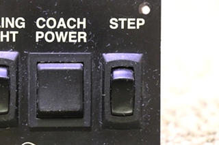 USED BEAVER LIGHT / COACH POWER / STEP SWITCH PANEL MOTORHOME PARTS FOR SALE