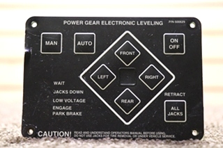 USED 500629 POWER GEAR ELECTRONIC LEVELING TOUCH PAD RV PARTS FOR SALE