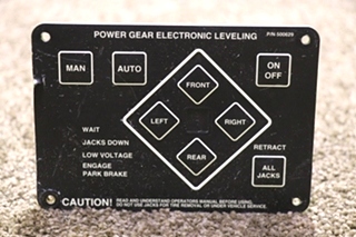 USED 500629 POWER GEAR ELECTRONIC LEVELING TOUCH PAD RV PARTS FOR SALE