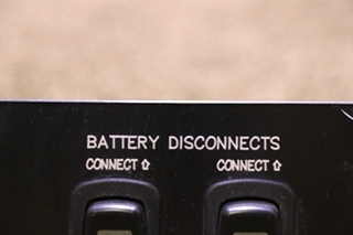 USED MOTORHOME BATTERY DISCONNECT SWITCH PANEL FOR SALE