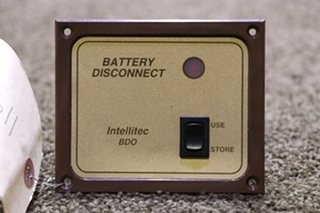USED RV INTELLITEC BD0 BATTERY DISCONNECT SWITCH PANEL FOR SALE