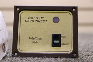 USED RV INTELLITEC BD0 BATTERY DISCONNECT SWITCH PANEL FOR SALE