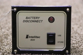 USED RV/MOTORHOME BATTERY DISCONNECT BD0 BY INTELLITEC 01-00066-004 SWITCH PANEL FOR SALE