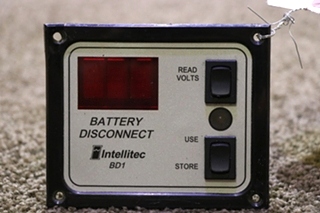 USED MOTORHOME INTELLITEC BATTERY DISCONNECT BD1 SWITCH PANEL FOR SALE