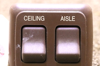 USED RV CEILING / AISLE LIGHT SWITCH PANEL FOR SALE