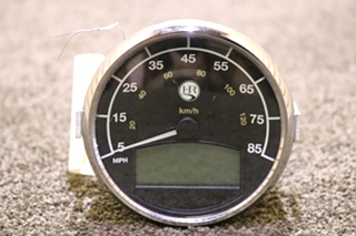 USED 8650-00009-19 CHROME HOLIDAY RAMBLER SPEEDOMETER DASH GAUGE RV PARTS FOR SALE