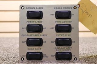 USED 8 SWITCH DASH PANEL RV PARTS FOR SALE