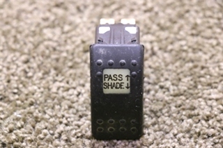USED UP / DOWN PASS SHADE V8D1 DASH SWITCH RV/MOTORHOME PARTS FOR SALE