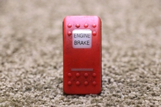 USED RV RED ENGINE BRAKE DASH SWITCH FOR SALE